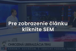 Dávid Vlnka o ohrozenej liberalizácii trhu | TA3